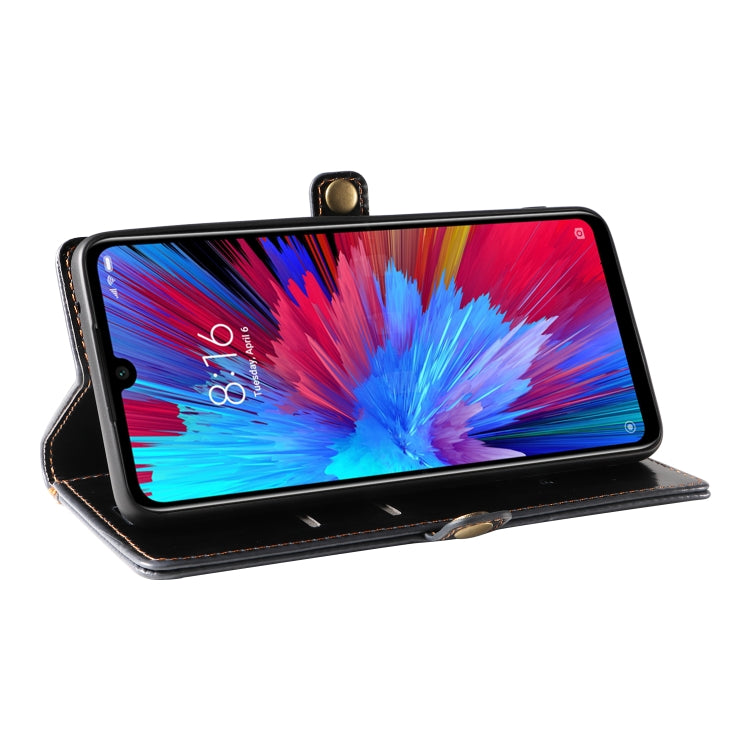 For Xiaomi Redmi Note 7 GQUTROBE RFID Blocking Oil Wax Leather Phone Case