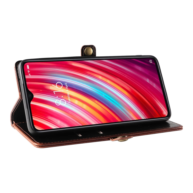 For Xiaomi Redmi Note 8 Pro GQUTROBE RFID Blocking Oil Wax Leather Phone Case