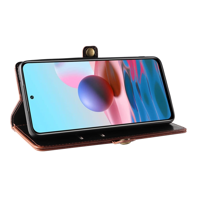 For Xiaomi Redmi Note 10 4G GQUTROBE RFID Blocking Oil Wax Leather Phone Case