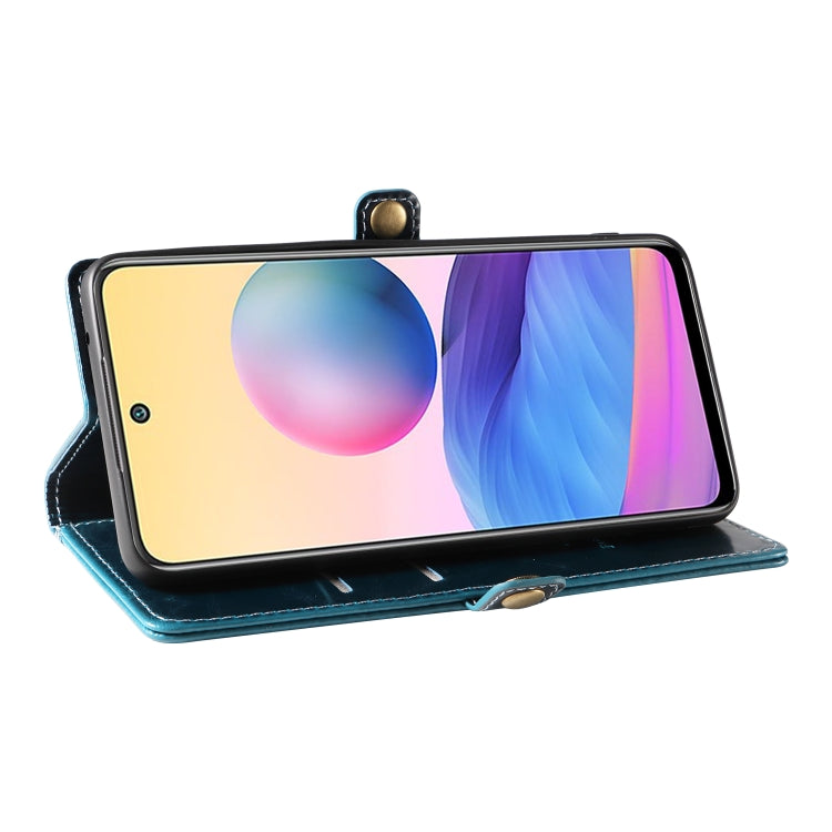 For Xiaomi Redmi Note 10 5G GQUTROBE RFID Blocking Oil Wax Leather Phone Case