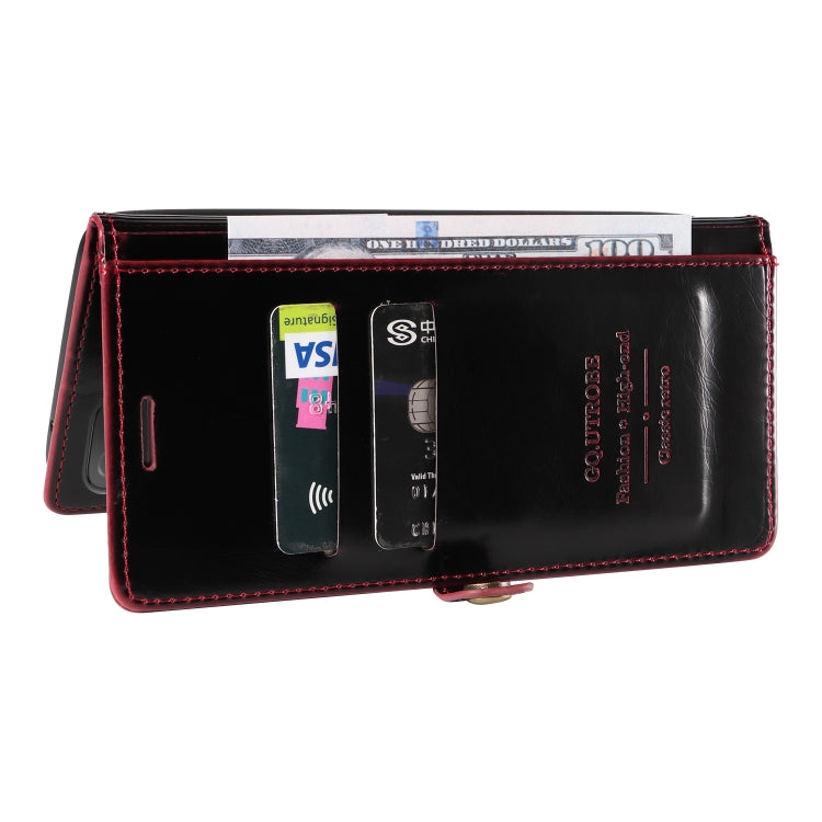 For Xiaomi Redmi 9T / Poco M3 GQUTROBE RFID Blocking Oil Wax Leather Phone Case