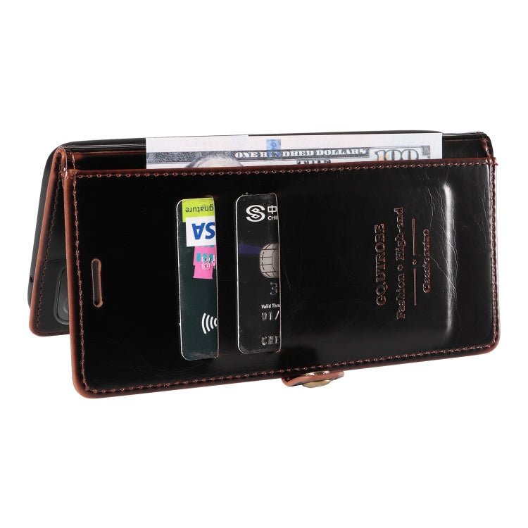 For Xiaomi Redmi 9T / Poco M3 GQUTROBE RFID Blocking Oil Wax Leather Phone Case