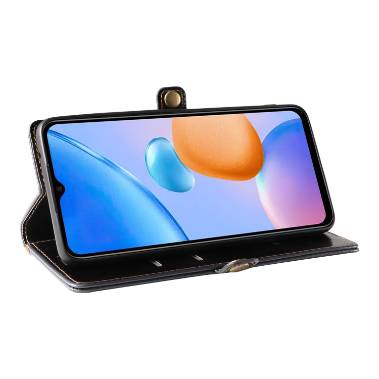 For Xiaomi Redmi 10 5G GQUTROBE RFID Blocking Oil Wax Leather Phone Case