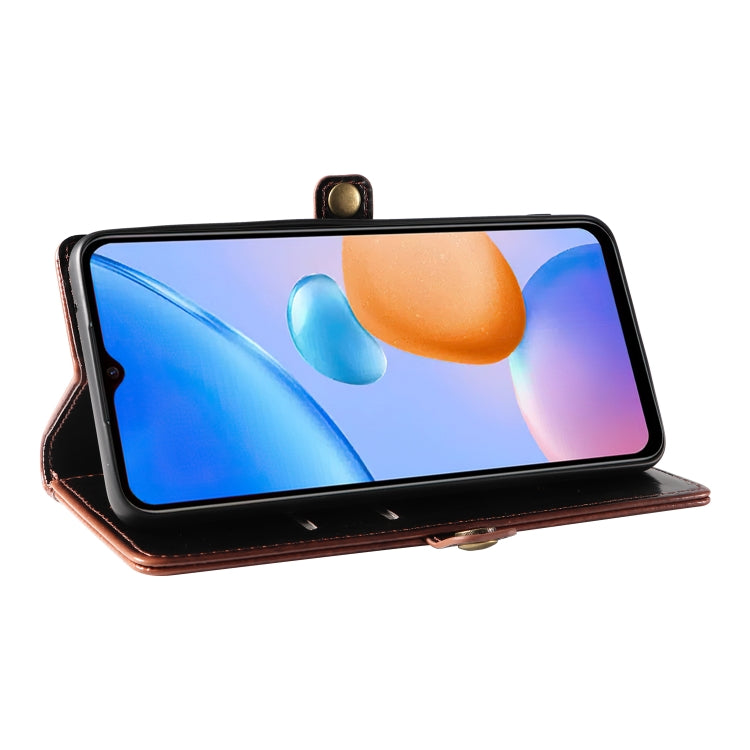 For Xiaomi Redmi 10 5G GQUTROBE RFID Blocking Oil Wax Leather Phone Case