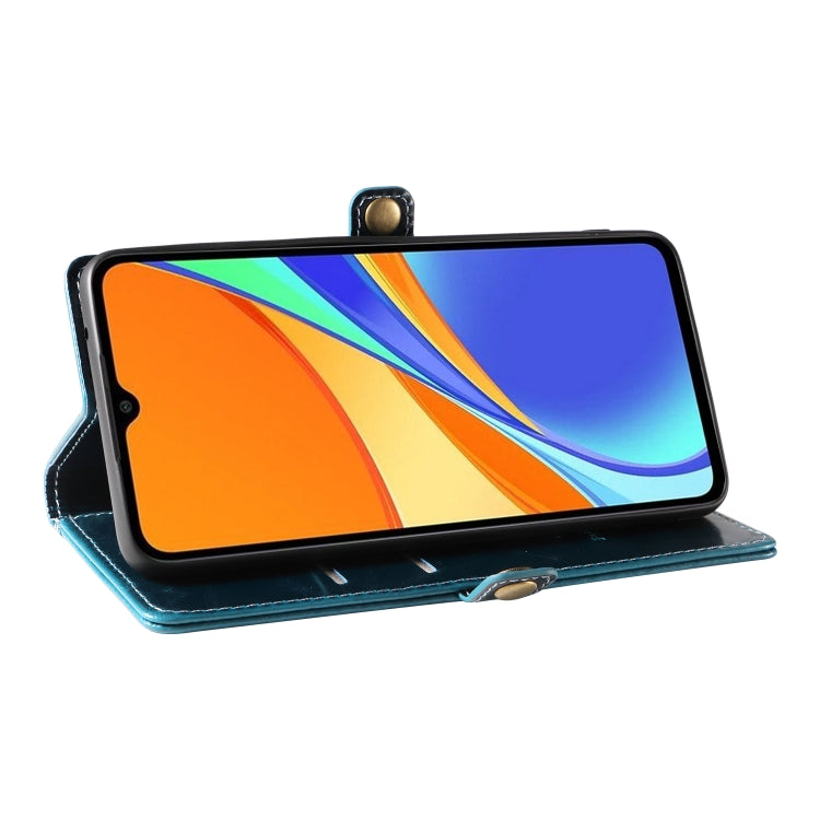 For Xiaomi Redmi 10A / 9C GQUTROBE RFID Blocking Oil Wax Leather Phone Case