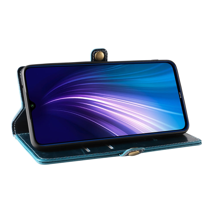 For Xiaomi Redmi Note 8 GQUTROBE RFID Blocking Oil Wax Leather Phone Case