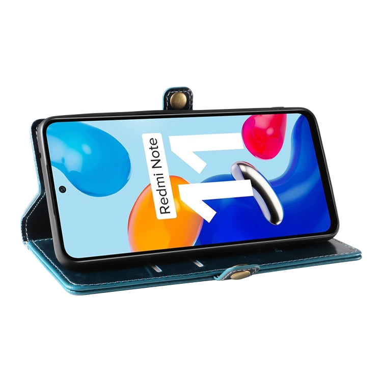 For Xiaomi Redmi Note 11 4G GQUTROBE RFID Blocking Oil Wax Leather Phone Case