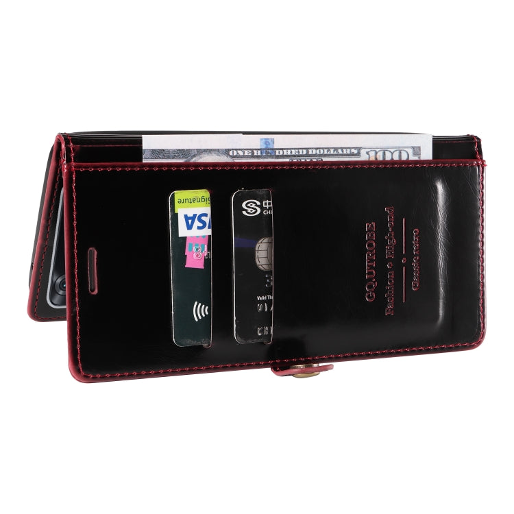 For Xiaomi Poco M4 Pro GQUTROBE RFID Blocking Oil Wax Leather Phone Case