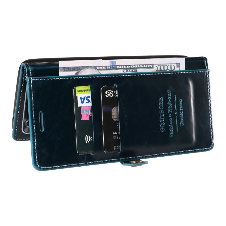 For Xiaomi Poco M4 Pro GQUTROBE RFID Blocking Oil Wax Leather Phone Case