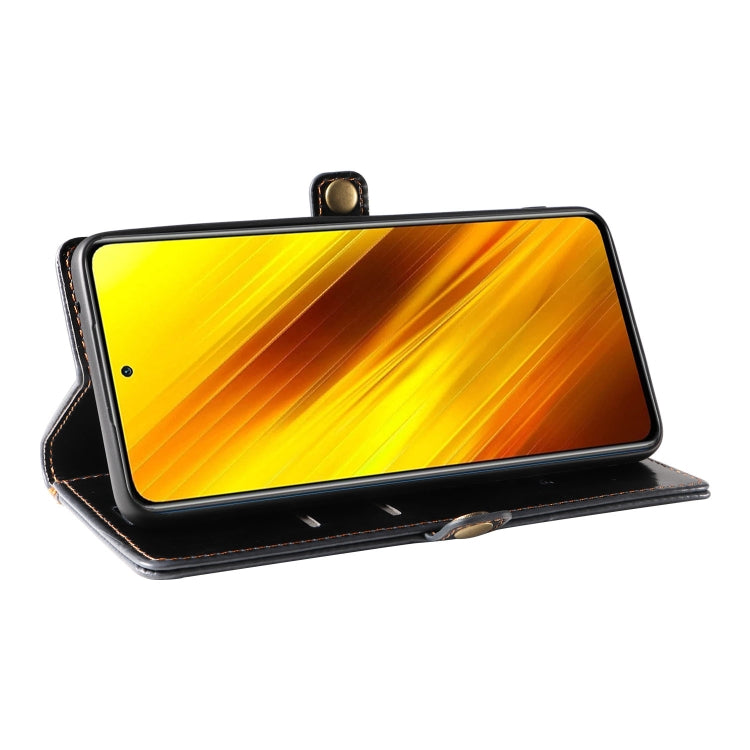 For Xiaomi Poco X3 NFC GQUTROBE RFID Blocking Oil Wax Leather Phone Case