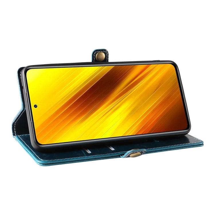 For Xiaomi Poco X3 NFC GQUTROBE RFID Blocking Oil Wax Leather Phone Case