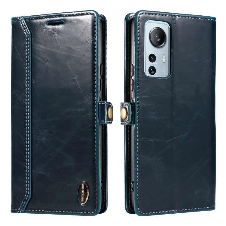 For Xiaomi 12 Lite GQUTROBE RFID Blocking Oil Wax Leather Phone Case