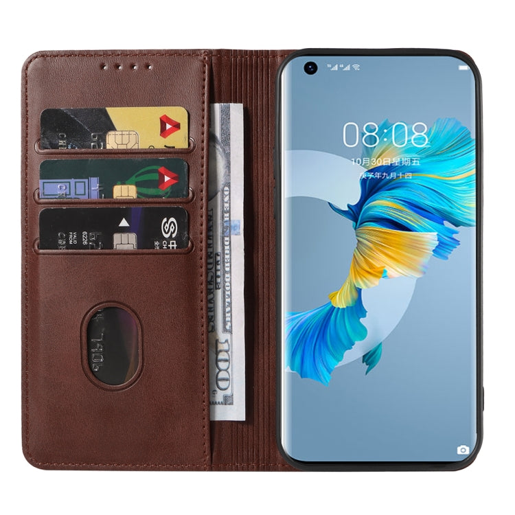 For Huawei Mate 40E 4G Magnetic Closure Leather Phone Case