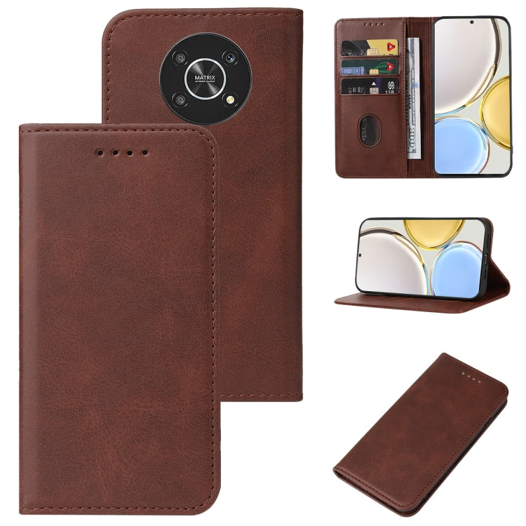 For Honor Magic4 Lite Magnetic Closure Leather Phone Case