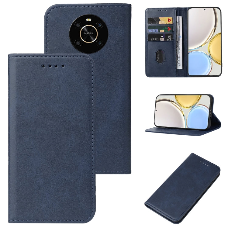 For Honor X9 Magnetic Closure Leather Phone Case