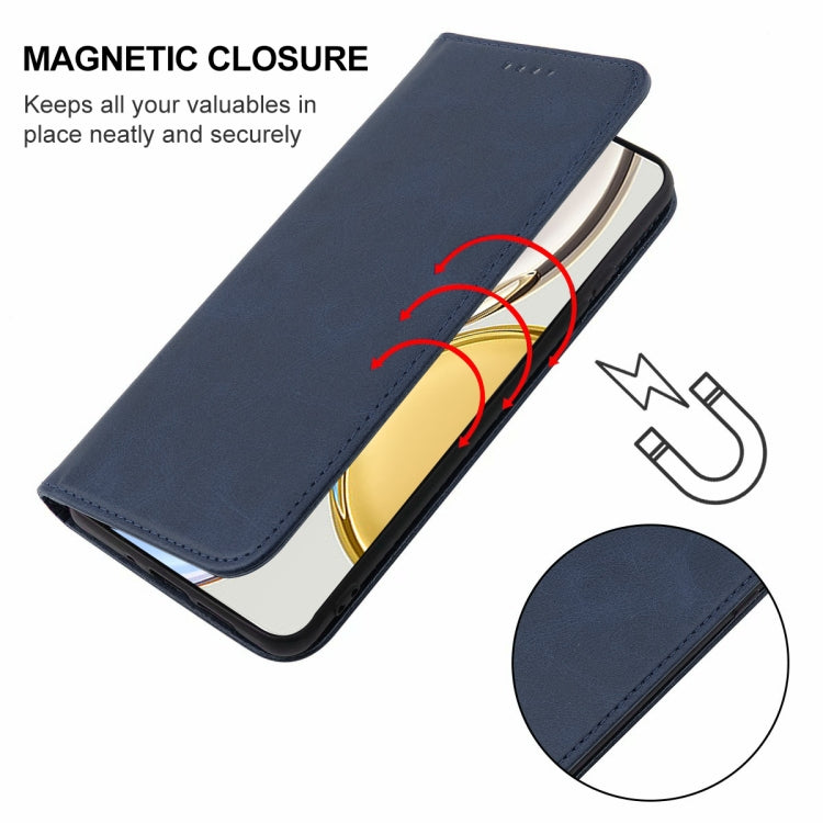 For Honor X9 Magnetic Closure Leather Phone Case