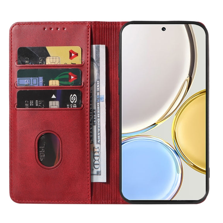 For Honor X9 Magnetic Closure Leather Phone Case