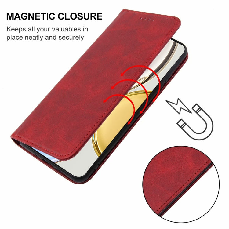 For Honor X9 Magnetic Closure Leather Phone Case