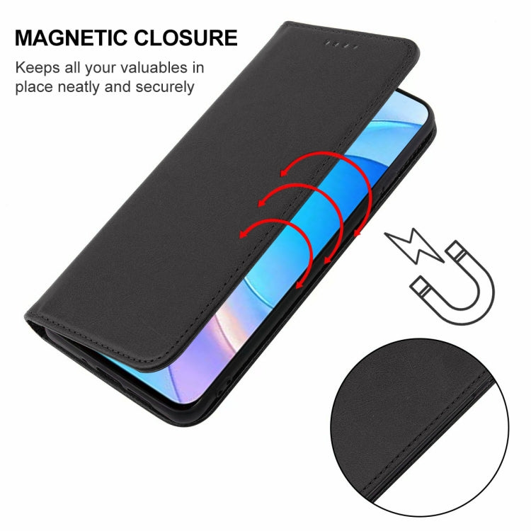 For Honor 50 Lite Magnetic Closure Leather Phone Case