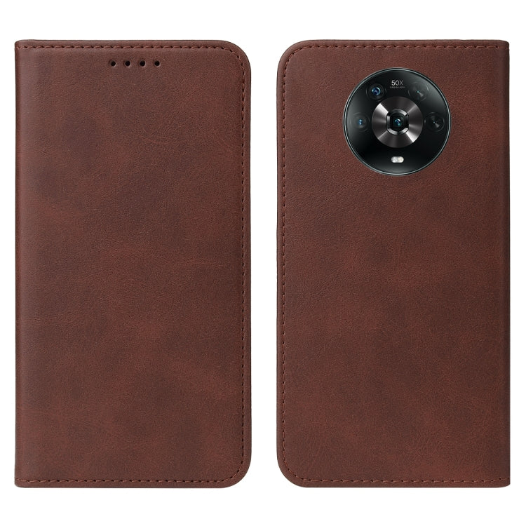 For Honor Magic4 Magnetic Closure Leather Phone Case