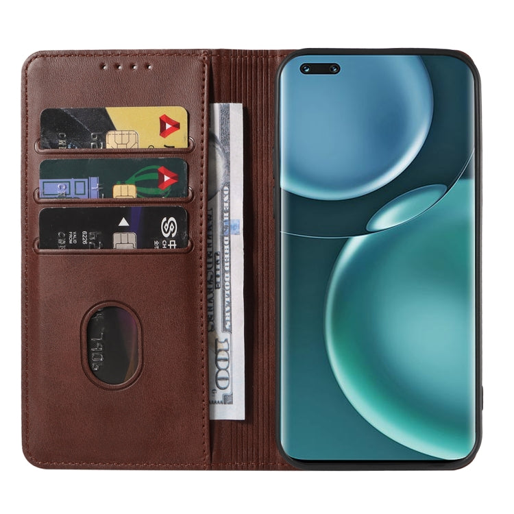 For Honor Magic4 Magnetic Closure Leather Phone Case