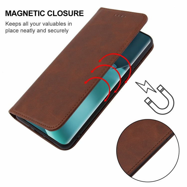 For Honor Magic4 Magnetic Closure Leather Phone Case