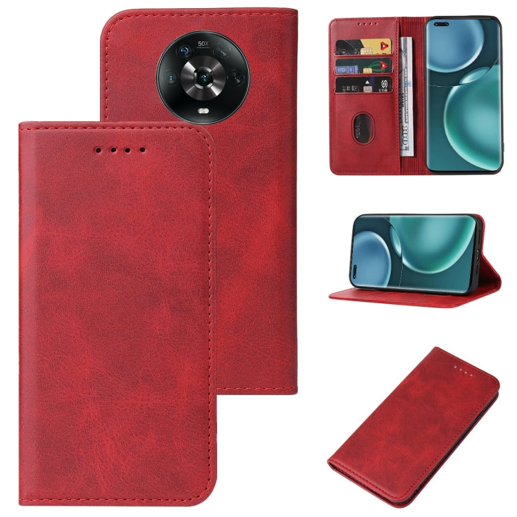 For Honor Magic4 Magnetic Closure Leather Phone Case