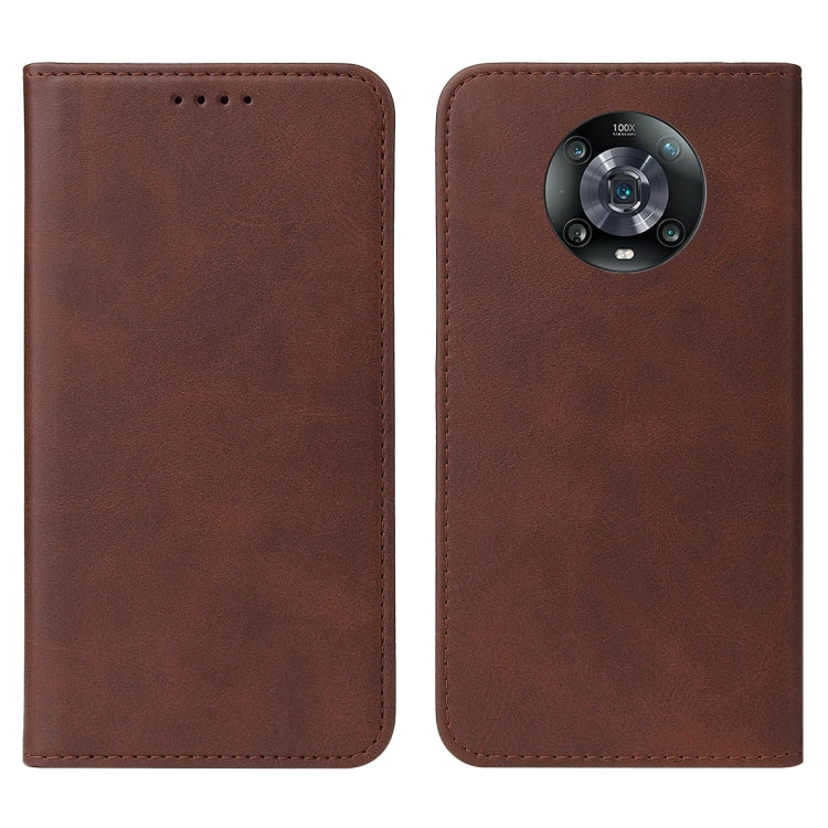 For Honor Magic4 Pro Magnetic Closure Leather Phone Case