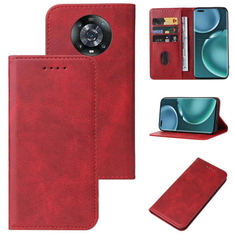 For Honor Magic4 Pro Magnetic Closure Leather Phone Case