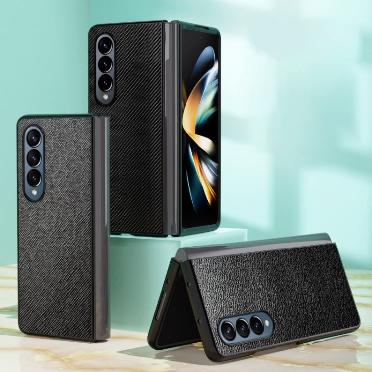 For Samsung Galaxy Z Fold4 Skin Leather Folded Phone Case