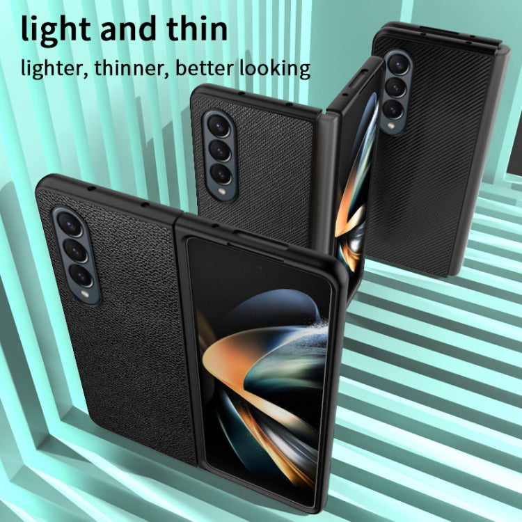 For Samsung Galaxy Z Fold4 Skin Leather Folded Phone Case