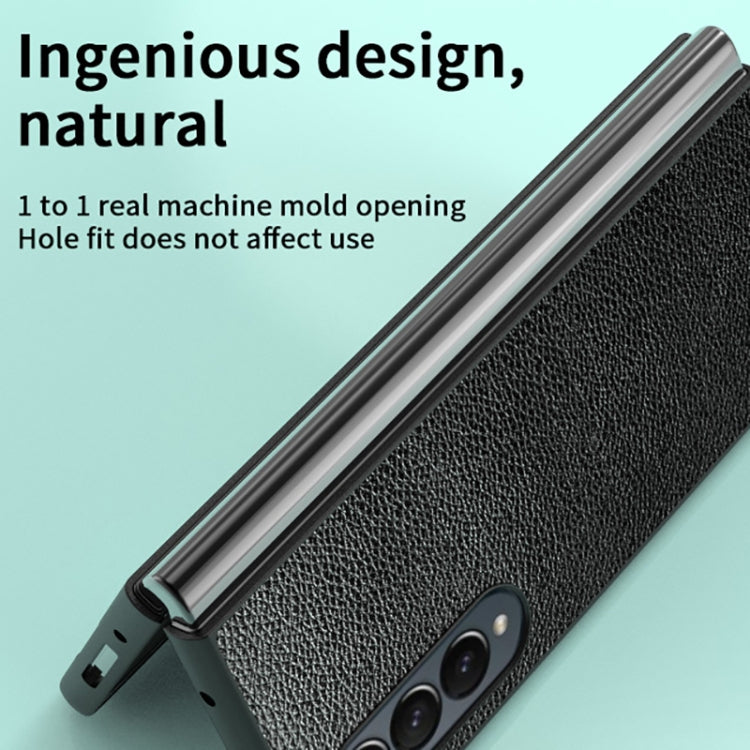 For Samsung Galaxy Z Fold4 Skin Leather Folded Phone Case
