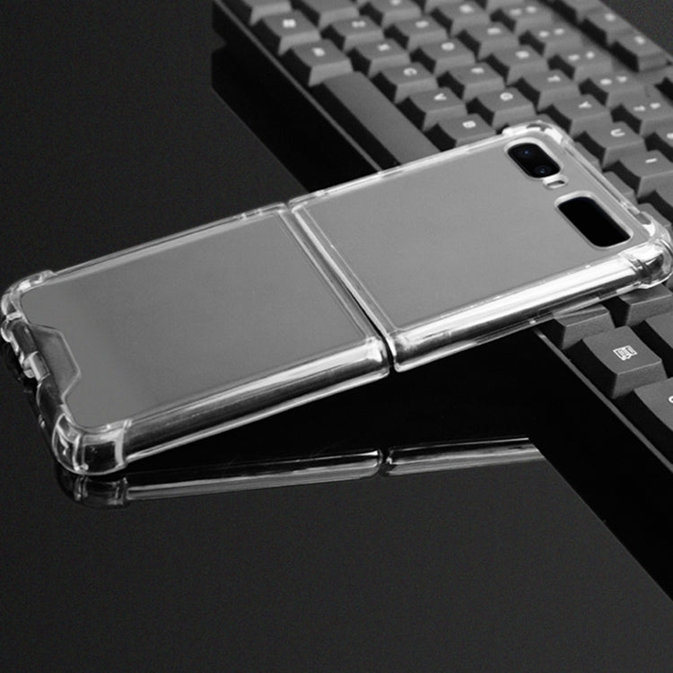 For Samsung Galaxy Z Flip / Galaxy Z Flip 5G Four-corner Airbag Shockproof Phone Case(Transparent)