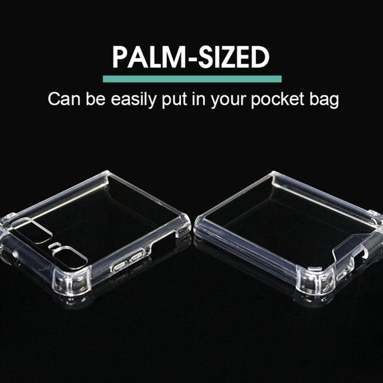 For Samsung Galaxy Z Flip / Galaxy Z Flip 5G Four-corner Airbag Shockproof Phone Case(Transparent)