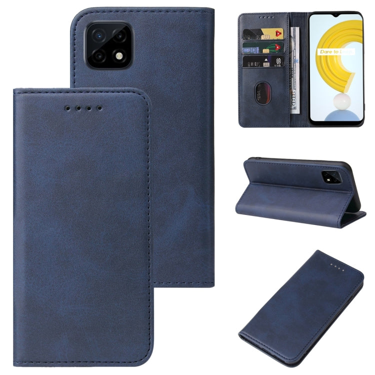 For Realme C21Y Magnetic Closure Leather Phone Case