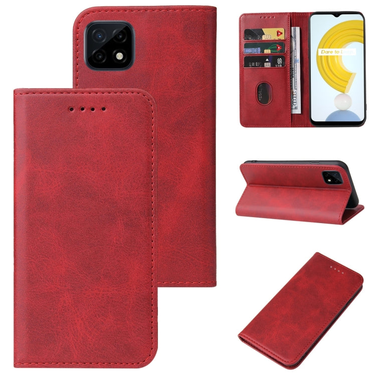 For Realme C21Y Magnetic Closure Leather Phone Case