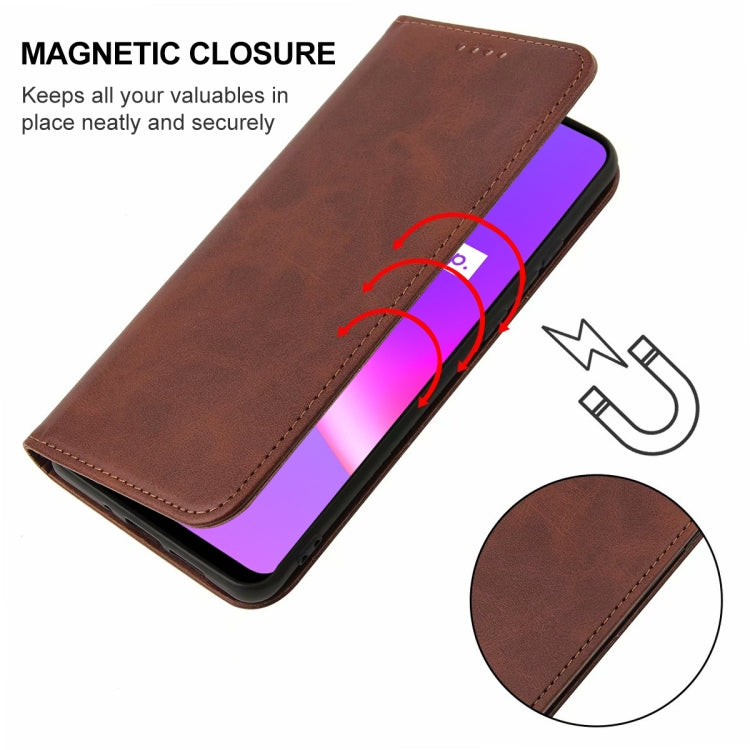 For Realme C25 Magnetic Closure Leather Phone Case