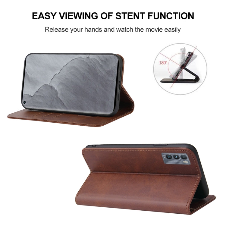 For Realme GT Master Magnetic Closure Leather Phone Case