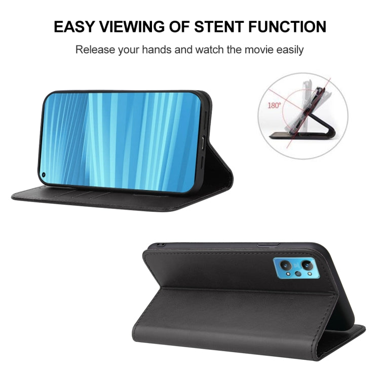 For Realme GT2 Magnetic Closure Leather Phone Case