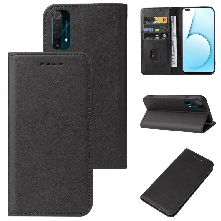 For Realme X50 5G Magnetic Closure Leather Phone Case