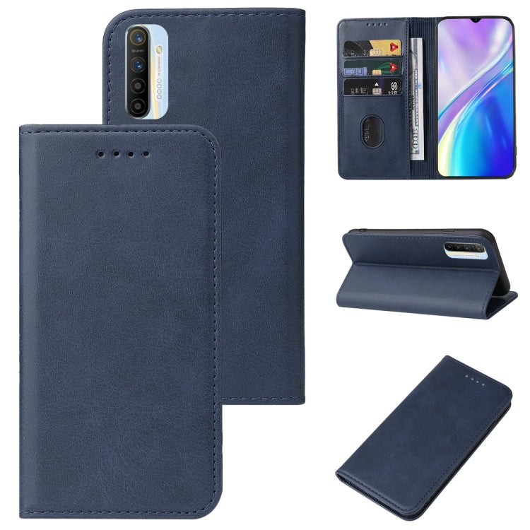 For Realme XT Magnetic Closure Leather Phone Case