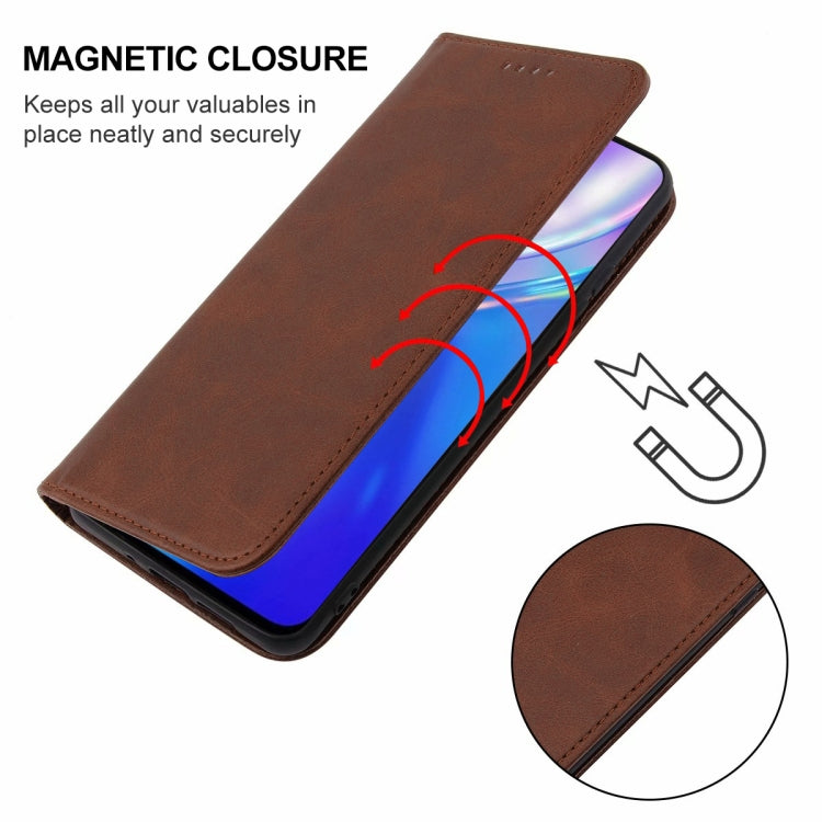 For Realme XT Magnetic Closure Leather Phone Case