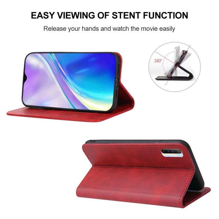 For Realme XT Magnetic Closure Leather Phone Case