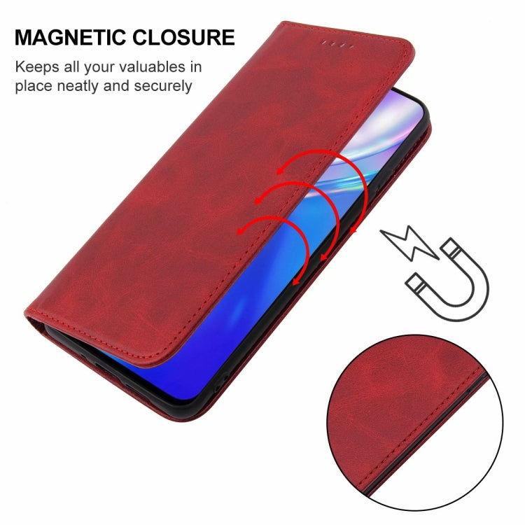 For Realme XT Magnetic Closure Leather Phone Case