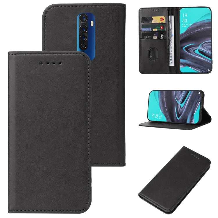 For OPPO Reno2 Magnetic Closure Leather Phone Case