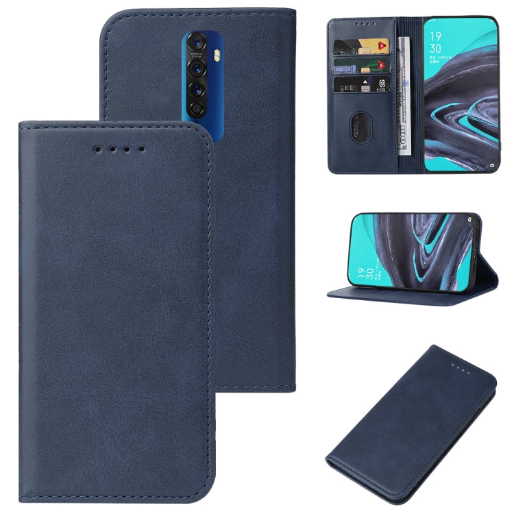 For OPPO Reno2 Magnetic Closure Leather Phone Case