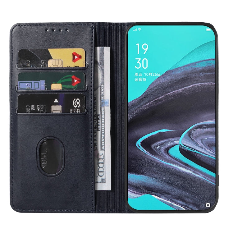 For OPPO Reno2 Magnetic Closure Leather Phone Case