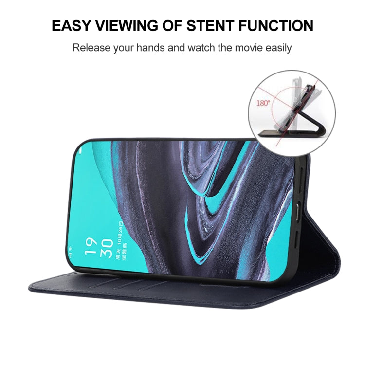 For OPPO Reno2 Magnetic Closure Leather Phone Case