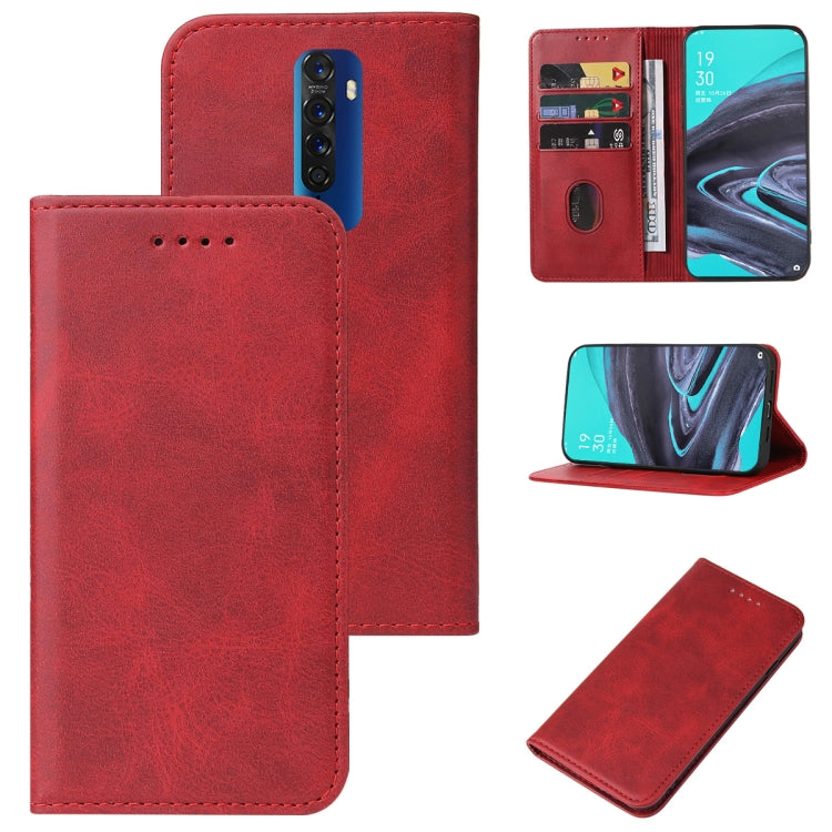 For OPPO Reno2 Magnetic Closure Leather Phone Case