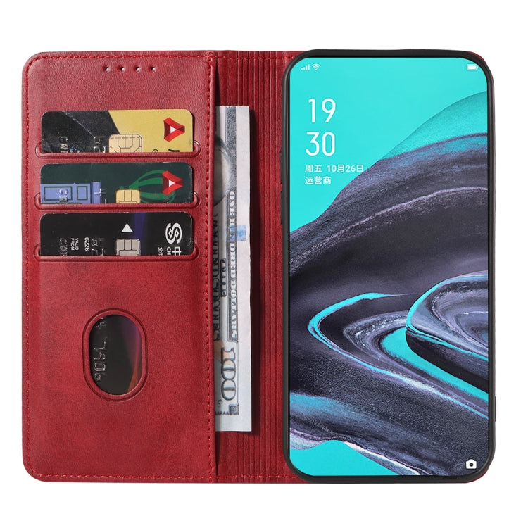 For OPPO Reno2 Magnetic Closure Leather Phone Case